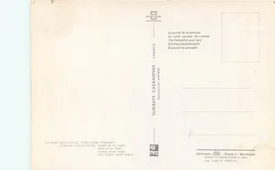 Cuevas dels Hams — Marzenie o aniole — Éd. Subirats Casanovas — Rewers