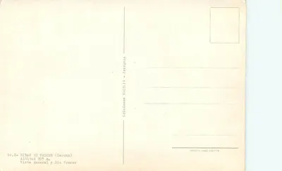 Ribas de Freser — vista geral e rio Freser — Edições Sicilia — Verso