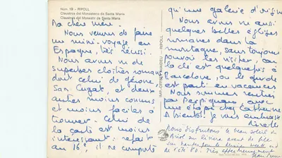 Zamknięcie klasztoru Santa Maria — Ripoll — Núm. 19 — Rewers