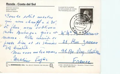 Ronda - Costa del Sol — różne widoki — L. DOMINGUEZ, S.A. — Rewers
