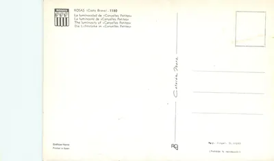 Rosas (Costa Brava) — A luminosidade de «Canyelles Petites» — Gráficas Harris — Verso