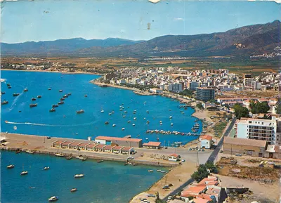 Bilhete postal moderno Rosas costa brava vista geral