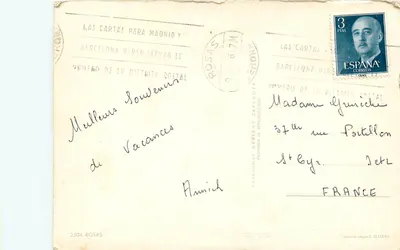 Cadaqués — vista da praia, do porto e da cidade — Éditions Arribas Zaragoza, n° 2.034 — Verso