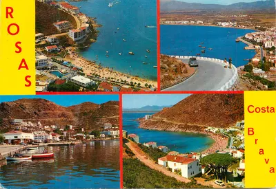 Rosas (Costa Brava) — vista panorâmica — Gráficas Harris (Barcelone) n°1179/M