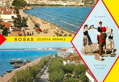 Rosas (Costa Brava) — Dança catalã (sardana) — editor não visível