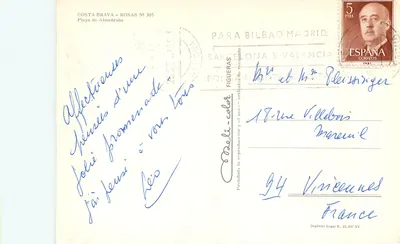Rosas — Costa Brava — Editor Figueras, n° 305 — Verso