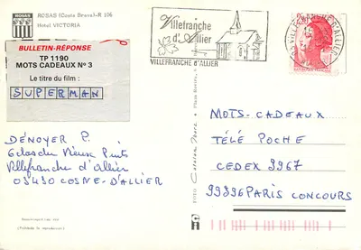 Hotel Victoria — Rosas, Costa Brava — wydawca Mots-Cadeaux — Rewers