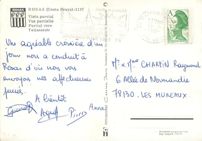 Roses - Costa Brava — vista parcial — FOTO-EDICIONES — Verso