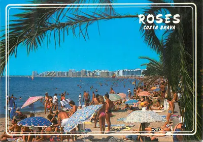 Roses - Costa Brava — vista da praia — FOTO EDICIONES Catalán Barz