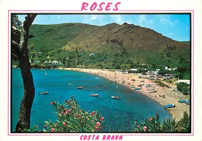 Rosas — vista parcial de Cala Montjoy — Editor Foto Roc Catalán, série VIDA E COR