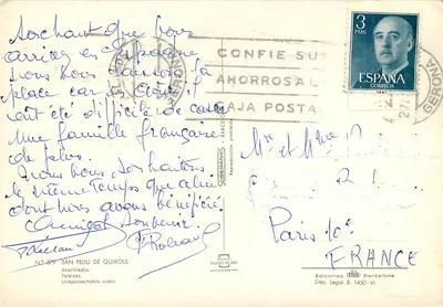 San Feliu de Guixols — vista da costa — Edições Escudo de Oro, n° 579 — Verso