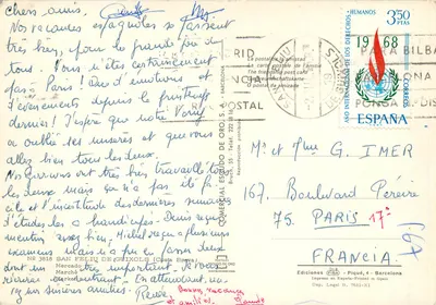 Mercado de San Feliu de Guixols — Costa Brava — Edições Piqué, n° 3618 — Verso