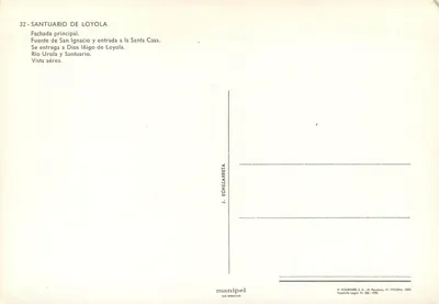 Loyola — Santuario de Loyola — H. Fournier, S.A. - Vitoria - 1970 — Rewers