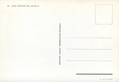 San Ignacio de Loyola — Interior do santuário — ZARAUZ — Verso