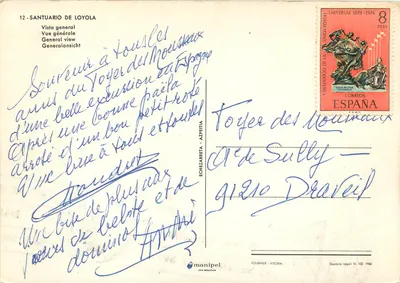Santuario de Loyola — Vista geral — Editor: Manipel, n°12 — Verso