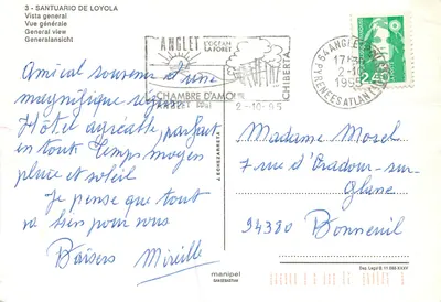 Santuário de Loyola — Visão geral — editor manipel SAN SEBASTIAH, n°3 — Verso