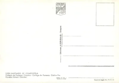 Santiago de Compostela — Klasztor — Wydawnictwo Arribas — Rewers
