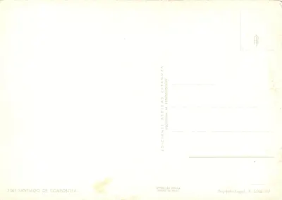 Santiago de Compostela — miejsca i zabytki — Éditions Arribas Zaragoza, nr 2.061 — Rewers