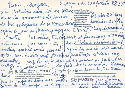 Santiago de Compostela — Fasada katedry — DOMÍNGUEZ - MADRIGA — Rewers
