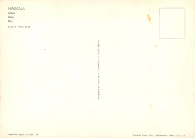 Peñíscola — Baai — Uitgever A. Campañá y J. Puig-Errán, n° 6326 — Achterkant
