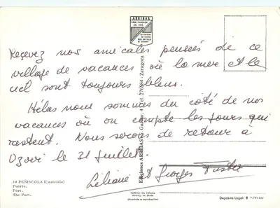 Port Peñíscola — widok portu i wsi — Arriolas, wydawca — Rewers