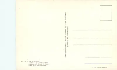 San Sebastián — Ogrody i Hotel de Ville — Victor Pradera, 67 — Rewers