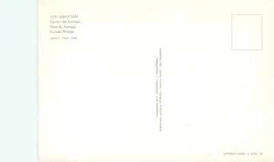 San Sebastián — Ponte del Kursaal — A. Campaña y J. Puig-Ferrán, seria II n° 9266 — Rewers