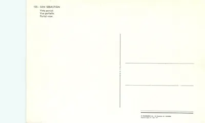 San Sebastián — Częściowy widok — H. Fournier, 19 Vitória — Rewers