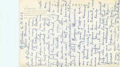 La Concha widok z Mont Igueldo — San Sebastián — Wydawca: Tarjeta Postal, seria II, nr 9201 — Rewers