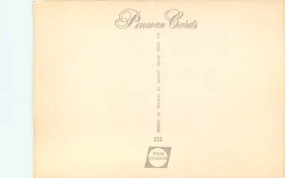 Customs House i rzeka Liffey, Dublin, Irlandia — Penman Cards Ltd, nr 231 — Rewers