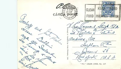 Cattedrale di Christ Church, Dublino, Irlanda — Irish Printers, Ltd. No. 227 — Verso