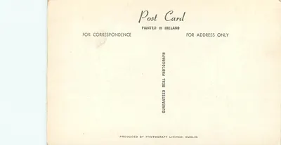 A Pedra do Cervo, Glendaloch, Co. Wicklow — editor Photocraft Limited, Dublin — Verso
