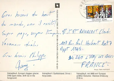 Islândia — terra do gelo — Rafn Hafþórð — n° 3011 — Verso