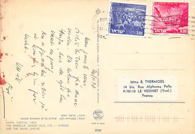 Haifa — Widok z góry Karmel — Palphot, nr 8709 — Rewers