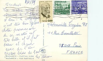 Nazareth — Vista parcial — Palfhot, n°6134 — Verso