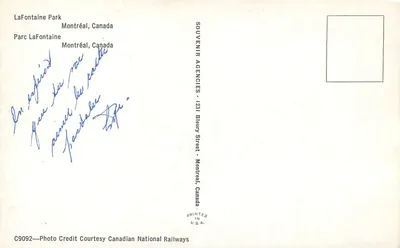 Park LaFontaine — Montreal, Kanada — Souvenir Agencies — Rewers