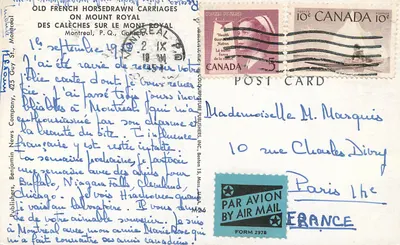 Carrozze sul Mont Royal — Montreal — Publishers, Benjamin News Company, Inc. — Verso