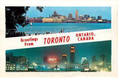 Torontoski skyline — Admiral Television Appliances — wydawca nie widoczny — Rewers