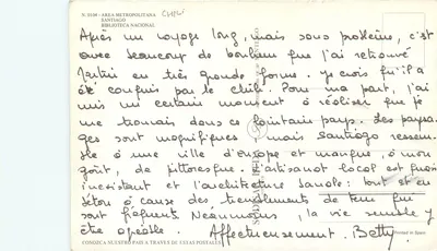 Santiago - Biblioteka Narodowa — Obszar Metropolitalny, nr 0104, wydawca Sodida — Rewers