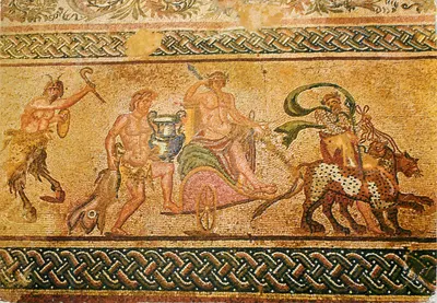 Mosaico de piso do IIIº século d.C. - Pafos - Impressa por Takis Mourettos - Nicosia