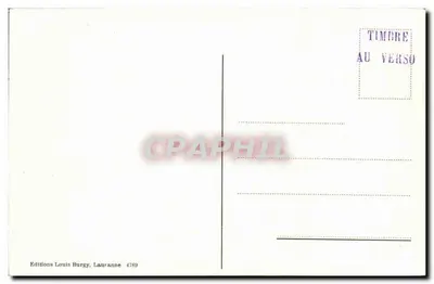 Sion - Castelo do Tourbillon — editor Louis Burgy, n° 4769 — Verso