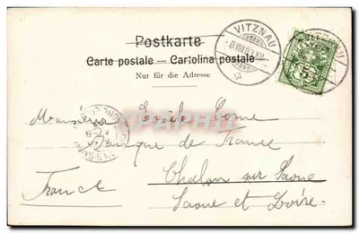 Vitznau i Rigibahn – widok panoramiczny – Wydawnictwo Illustrato Luzern n°103 — Rewers