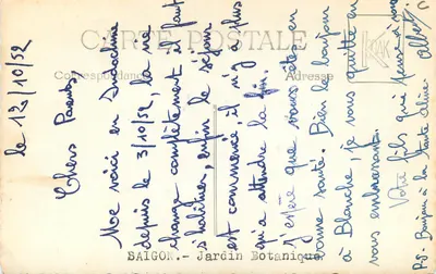 Muzeum historii naturalnej — Saigon — Ogród Botaniczny — wydawca KRAAK — Rewers