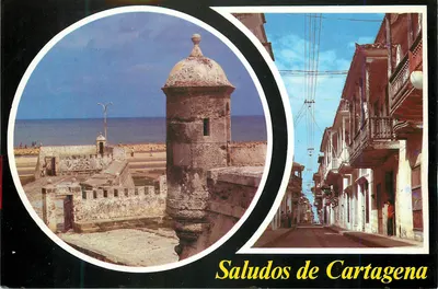 Cartagena — Fortaleza e rua colonial — Edições Guiturcol, GCA 141
