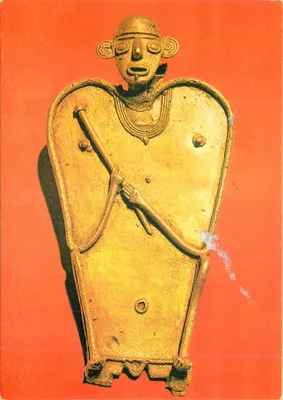Figurina antropomórfica Muiscas — Museu del Oro, Bogotá — Banco de la República