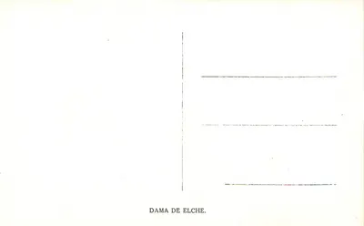 Dama de Elche — Stone Sculpted Bust — Unidentified Publisher — Back