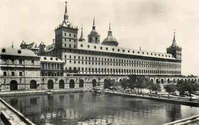 Mosteiro de El Escorial — Estanque da Huerta — Heliotipia Artística Española