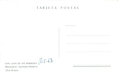 San Juan de las Abadesas — Mosteiro do Mistério Sagrado — Foto Estève — Verso