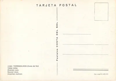 Torremolinos — Costa del Sol — Postales del Sol — Rewers