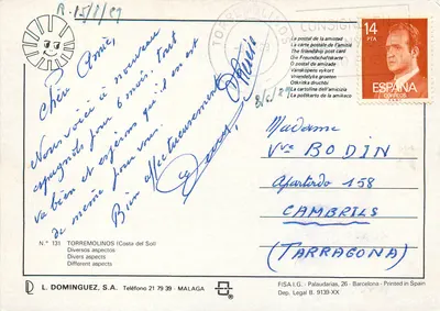 Torremolinos — Różne aspekty — L. Dominguez, S.A. n° 131 — Rewers